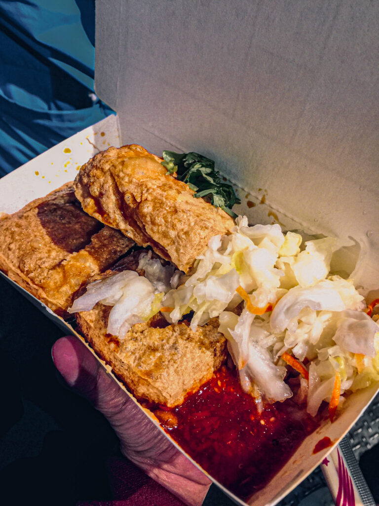 Stinky tofu - street food in Taiwan